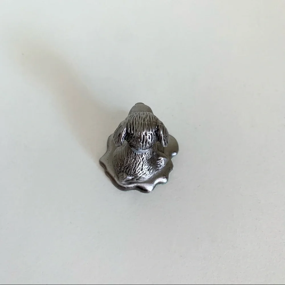 Vintage Girl Scout puppy solid metal statuette
